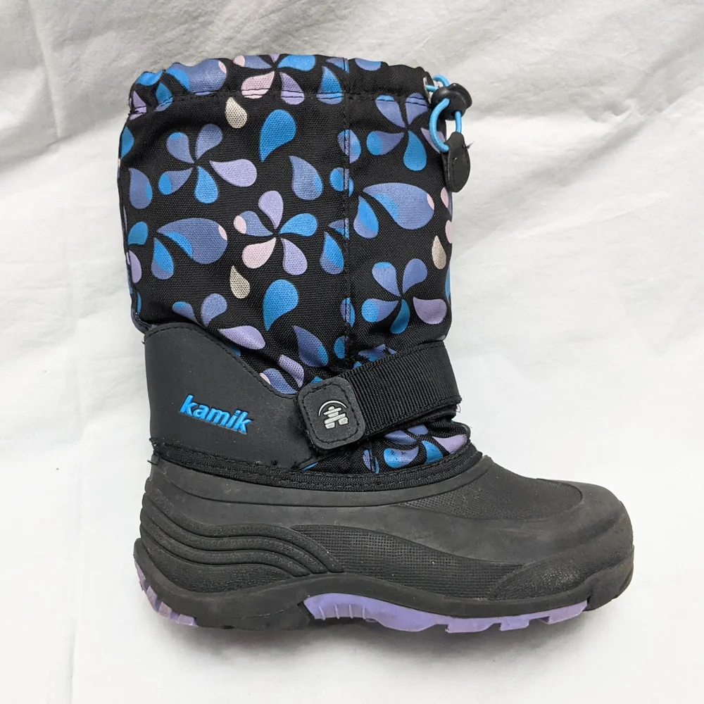 Kamik Girls Insulated Snow Boots Size 1